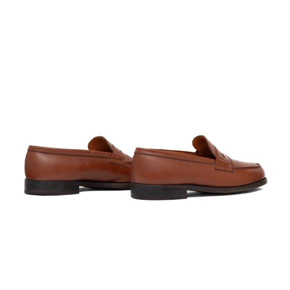 1k.$ J.M. Weston 180 Penny Loafers Brown Leather Handmade France UK 9.5 US 10.5E main image 16